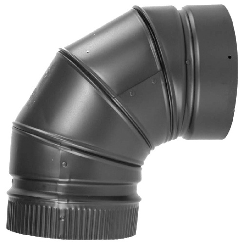 90° Double wall elbow