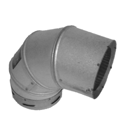 90° Pellet stove elbow