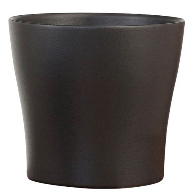 Pot Cover - "Anthrazit" Ceramic Pot Cover 4" - Anthracite