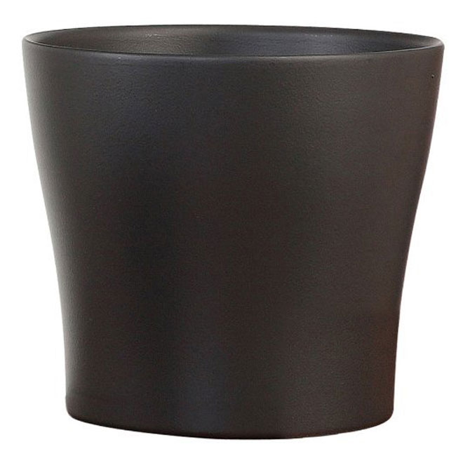 Cache-pot « Anthrazit » en céramique 6 po, gris anthracite