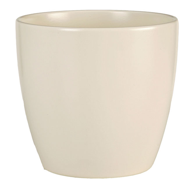 Cache-pot en céramique 14cm - Crème
