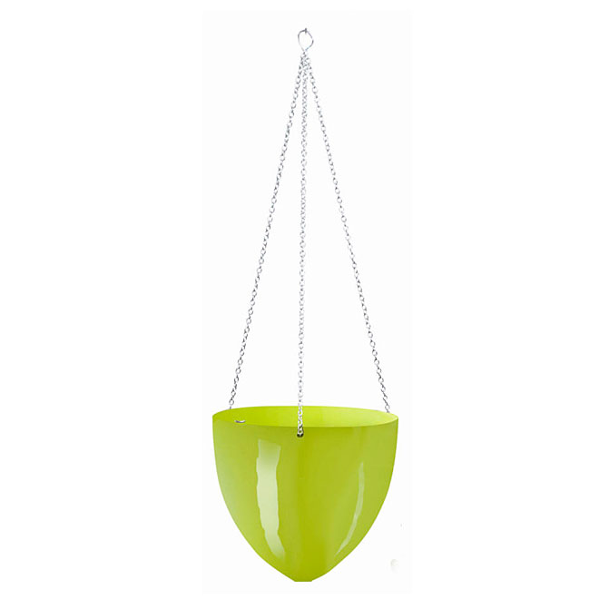 Plastic Hanging Pot 20cm - Lime Green