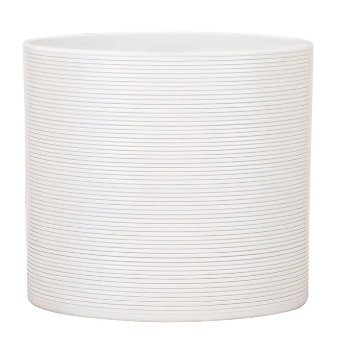 Ceramic Pot Cover 16cm - White