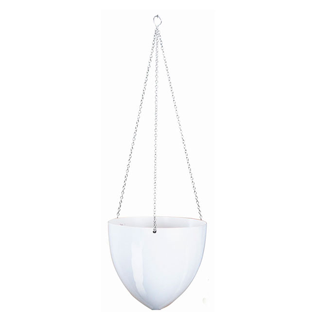 Plastic Hanging Pot 20cm - White