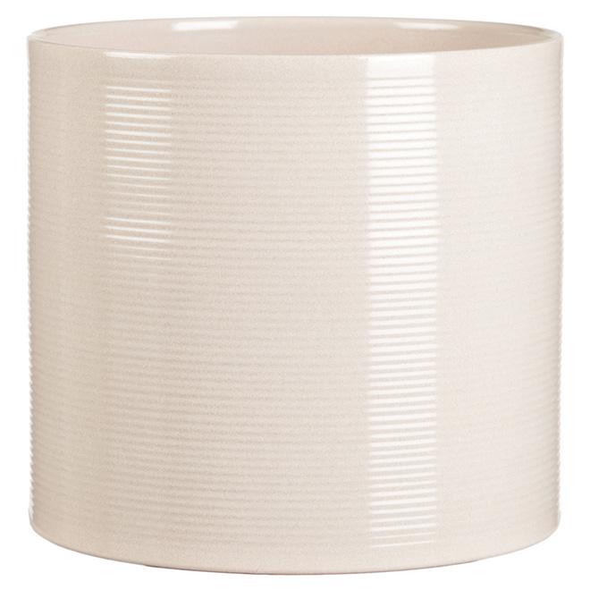 Ceramic Pot Cover 16cm - Sesame