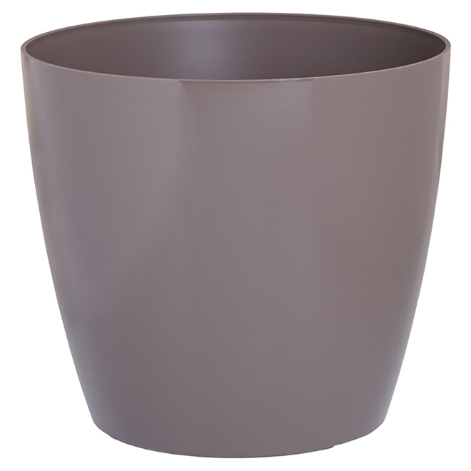 "San Remo" Plastic Planter - 11.8" - Taupe