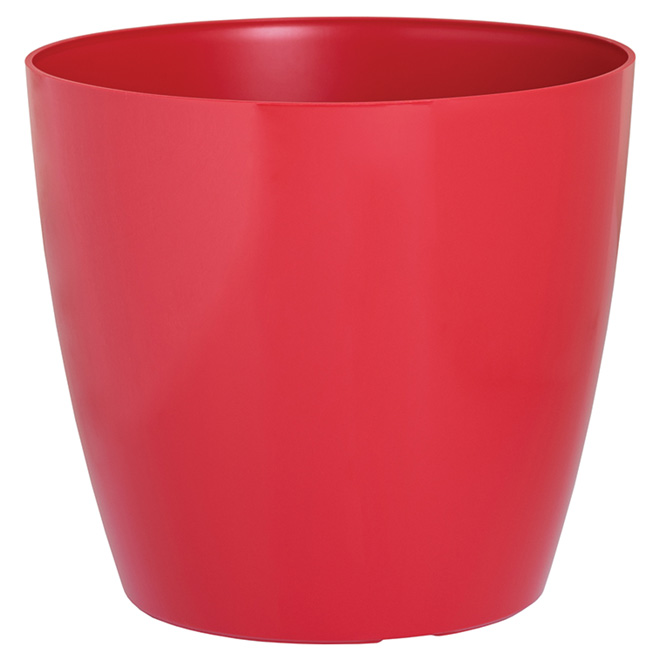 Jardinière en plastique « San Remo », 11,8 po, rouge