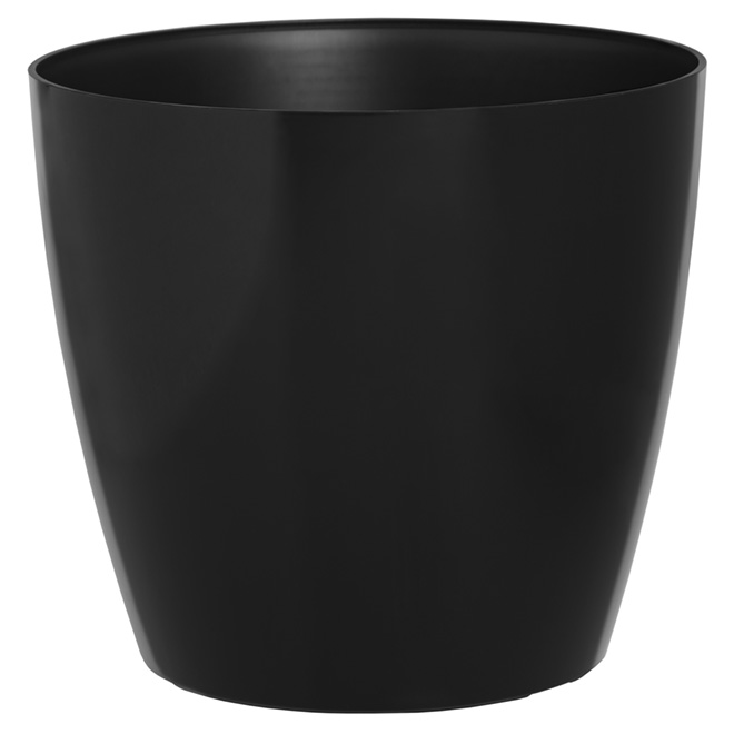 "San Remo" Plastic Planter - 11.8" - Black
