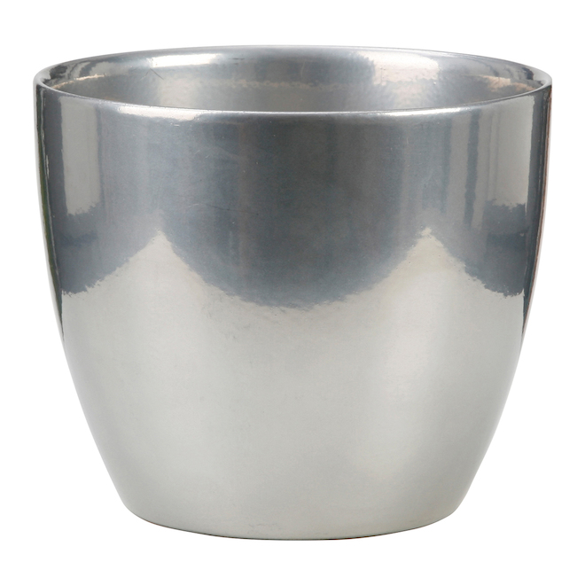 "920" Ceramic Planter - 6.25" - Metallic