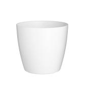 Cache-pot sur roues « San Remo », 14 po, blanc