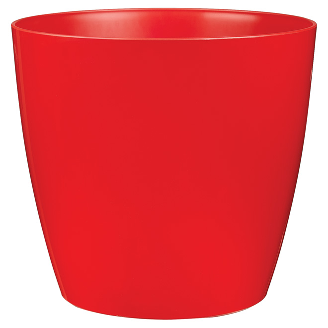 Cache-pot sur roues « San Remo », 14 po, rouge