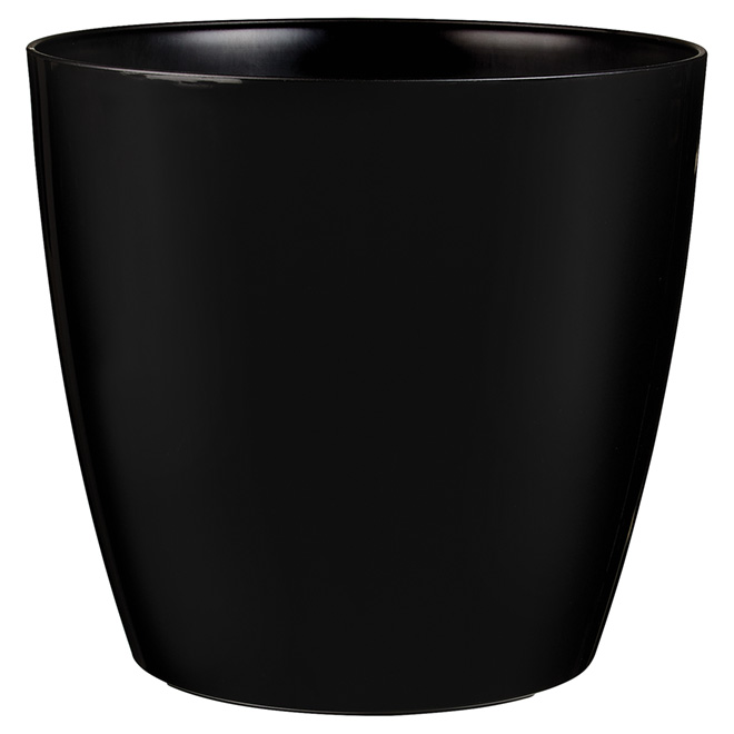 Cache-pot sur roues « San Remo », 14 po, noir