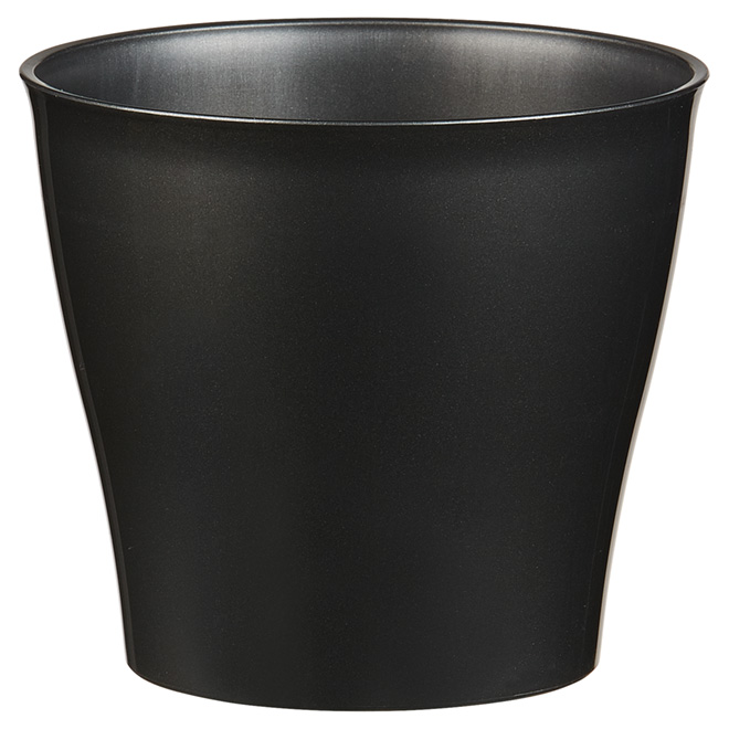 Plastic Cover Pot - 5" - Black