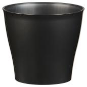 Cache-pot en plastique, 5 po, noir