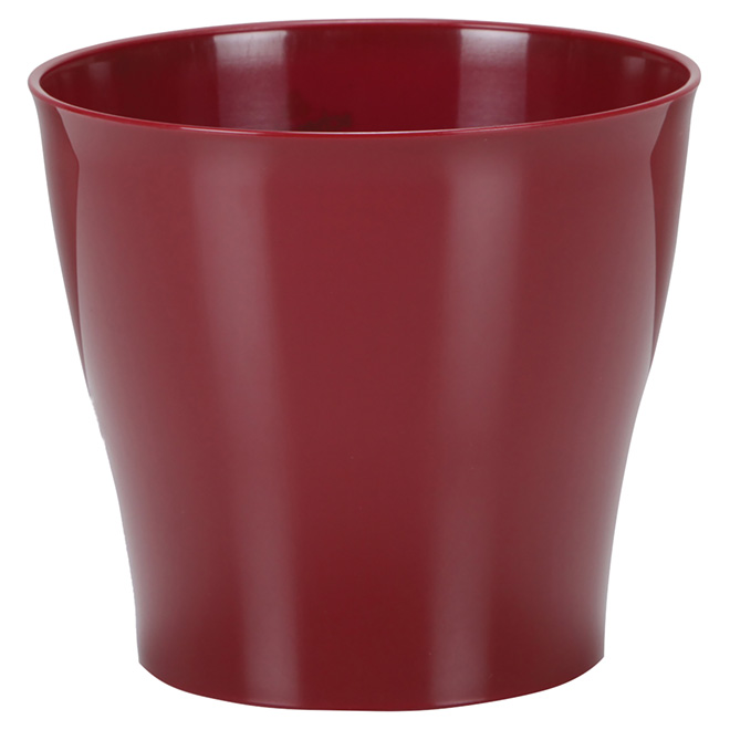 Cache-pot en plastique, 5 po, rouge