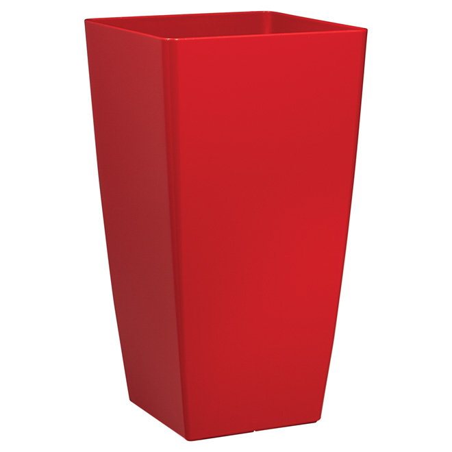 Jardinière haute « Piza », 23,6 po, rouge