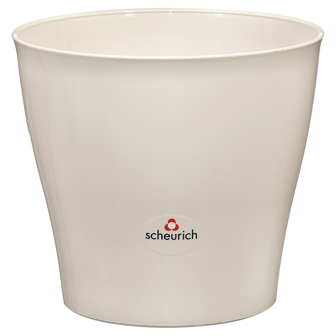 Cache-pot en plastique, 17 cm, champagne