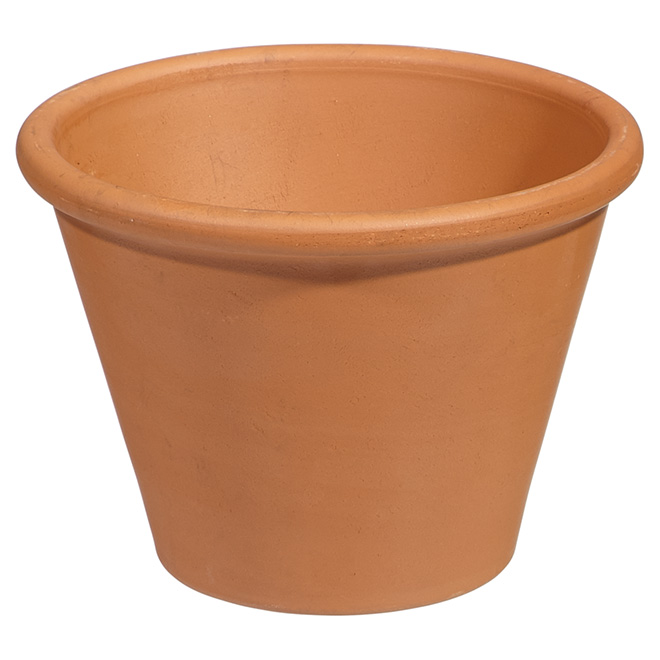 Clay Pot - Vase Style - 17 cm - Terracotta