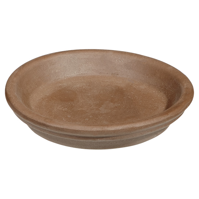 Soucoupe de grès, 9 cm, moka