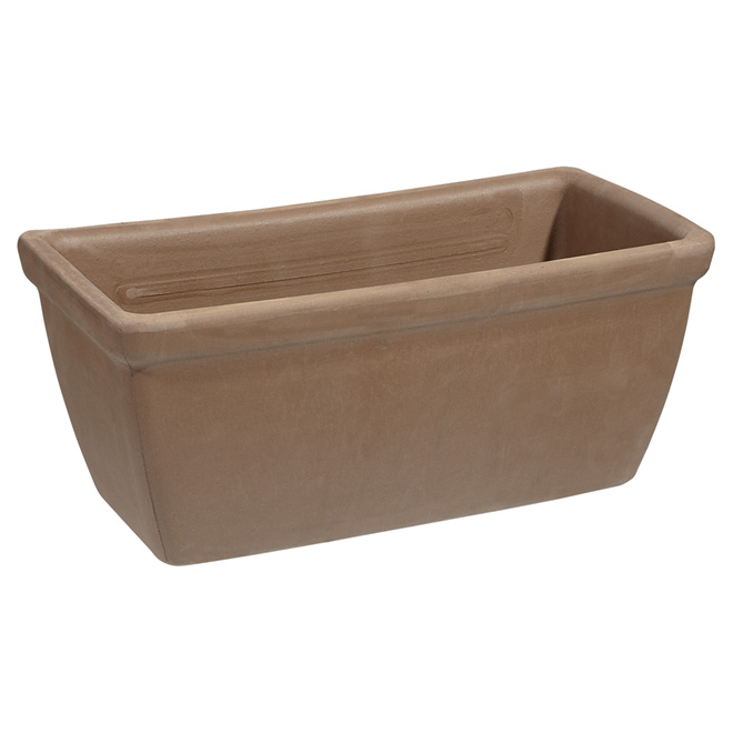 Clay Balcony Planter - 33 cm - Moka