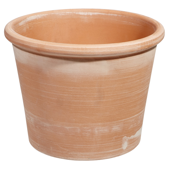 Pot de grès, 28 cm, blanchi