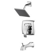 Robinet de bain et douche, 1 poignée, chrome