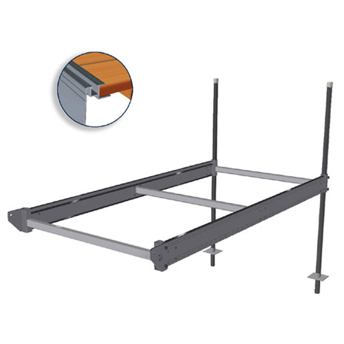 Quai en boîte « QP 427 » de 4' x 8' en aluminium