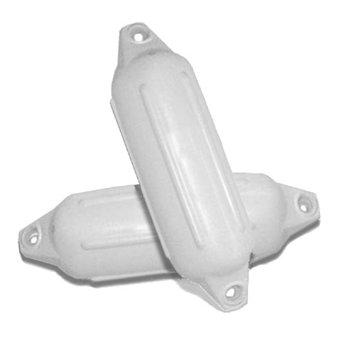 Inflatable White PVC Fenders - Kit of 2