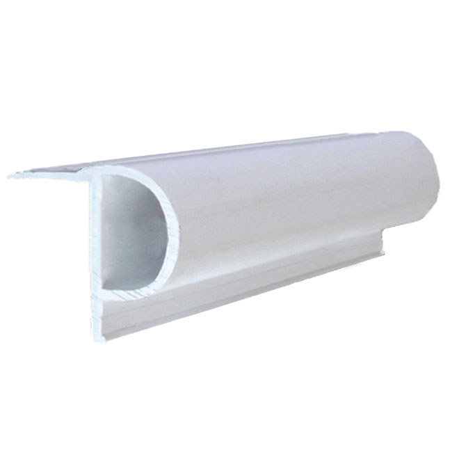 "P" Shape Black Dock Bumper - 2" x 3.5" x 8'