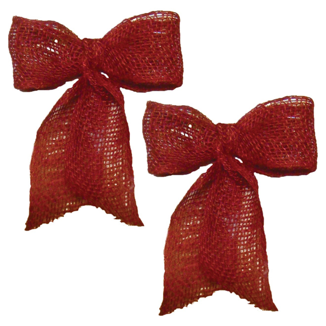 Boucles décoratives en jute - Paquet de 2
