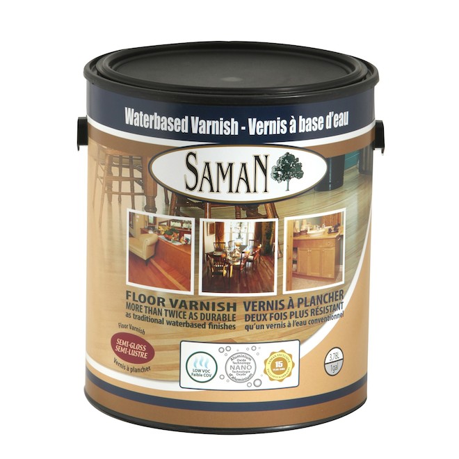 Water-Based Interior Finish - Clear S-Gloss Finish - 3,78L
