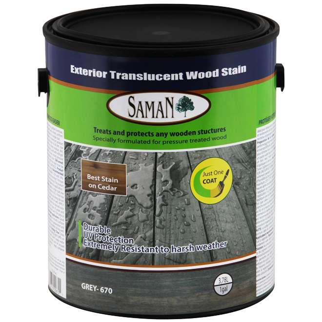 Exterior Wood Stain - Translucent - Grey