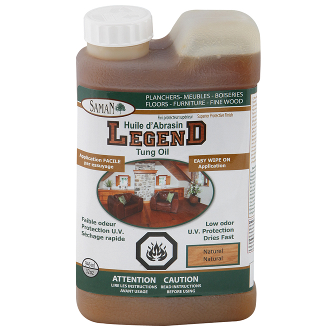 946 mL Natural "Legend" Tung Oil
