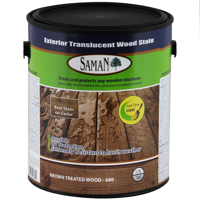 Exterior Wood Stain - Translucent - Brown