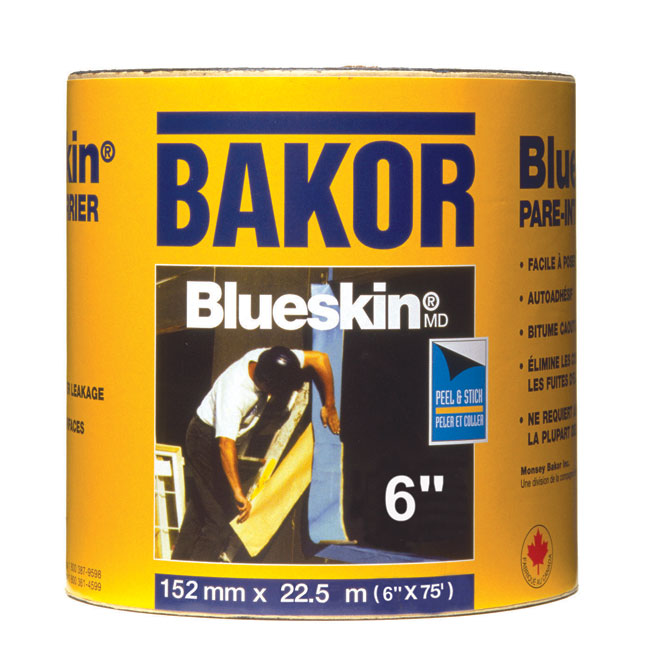 "Blueskin" Roofing Weather Barrier - 6" x 75'