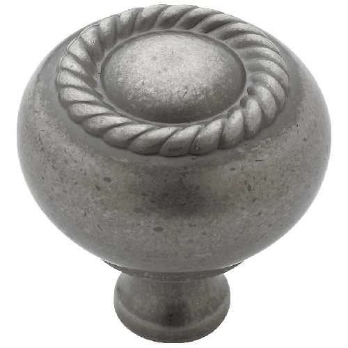 Bouton en métal fini nickel