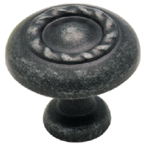 Bouton en métal fini fer