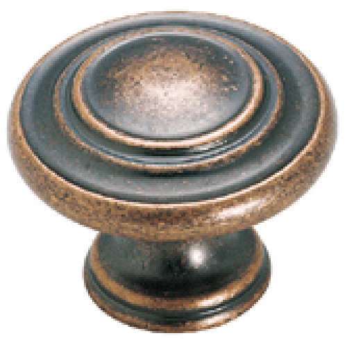 Bouton en métal fini cuivre