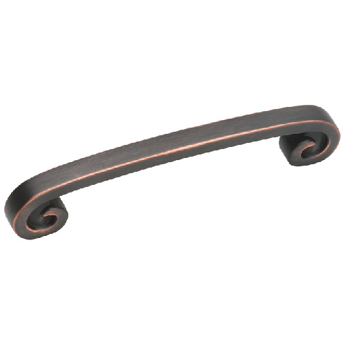 Poignée en métal fini bronze huilé