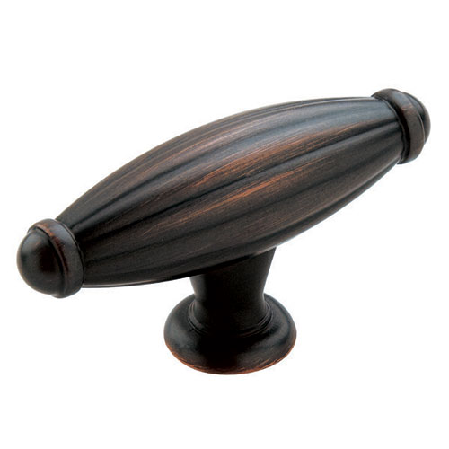 Bouton en zinc fini bronze huilé