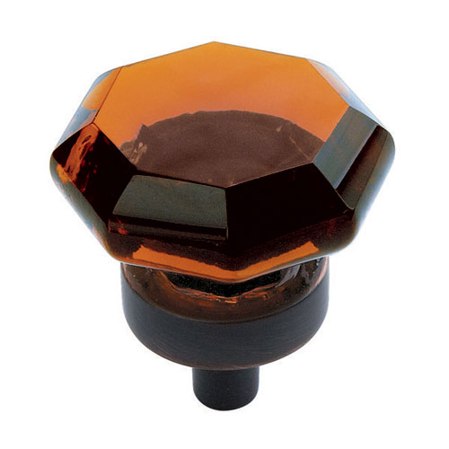Bouton en zinc fini bronze huilé