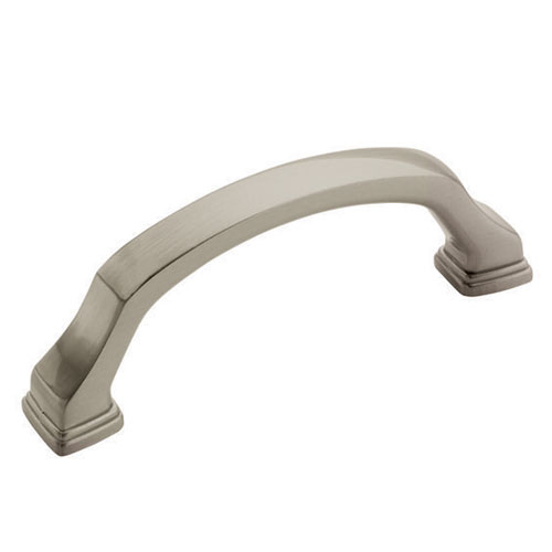 Bouton en zinc fini nickel satiné