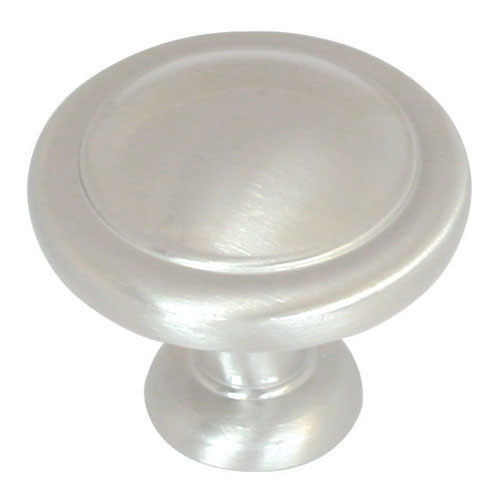 Bouton d'armoire en zinc - Nickel satiné