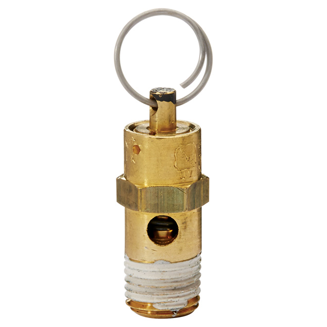 Soupape de sécurité pour compresseur d'air ASME 1/4 po NPT