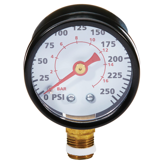 1/8" NPT Air Compressor Pressure Gauge - 0-200 PSI