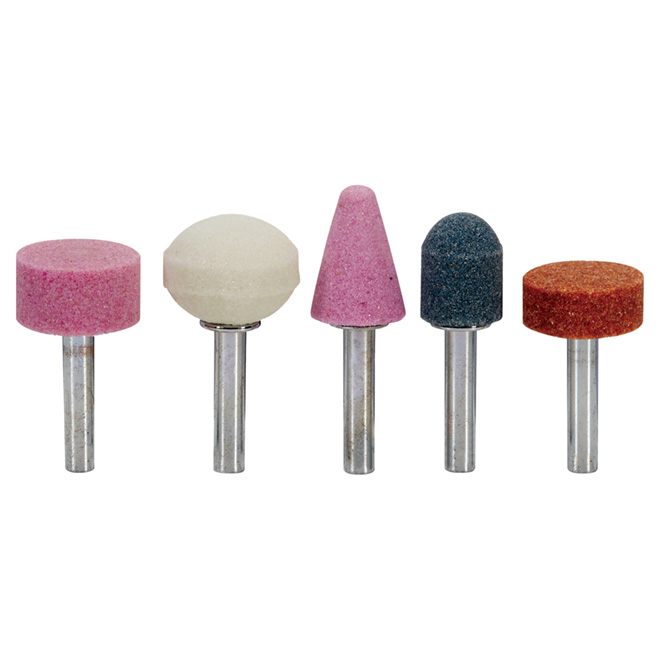 Grinding Wheel Set- 1/4" Shank - 5-piece