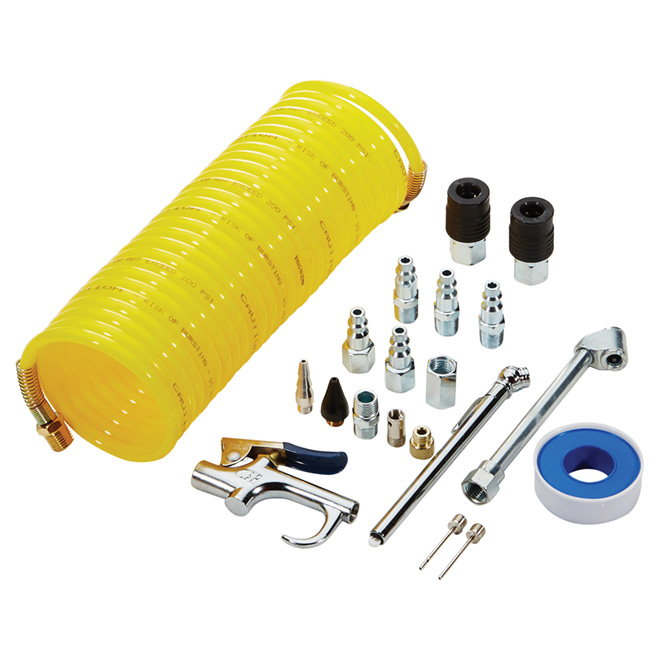 Ensemble d'accessoires pneumatiques, 20 pièces