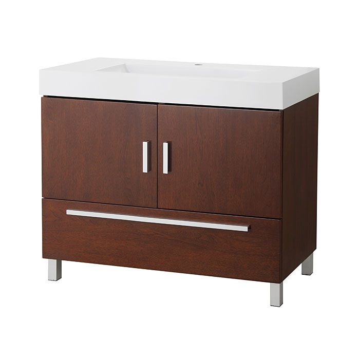 Vanity - Sutton - High-Gloss Walnut