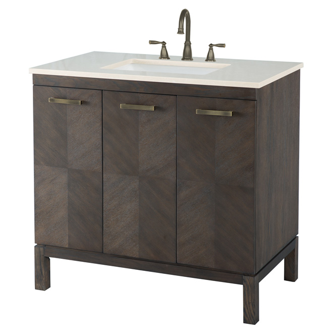 Vanity - 2 Doors, 1 Drawer - Walnut