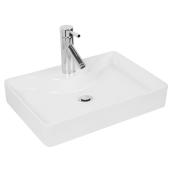 Lavabo vasque Attessa, argile, blanc
